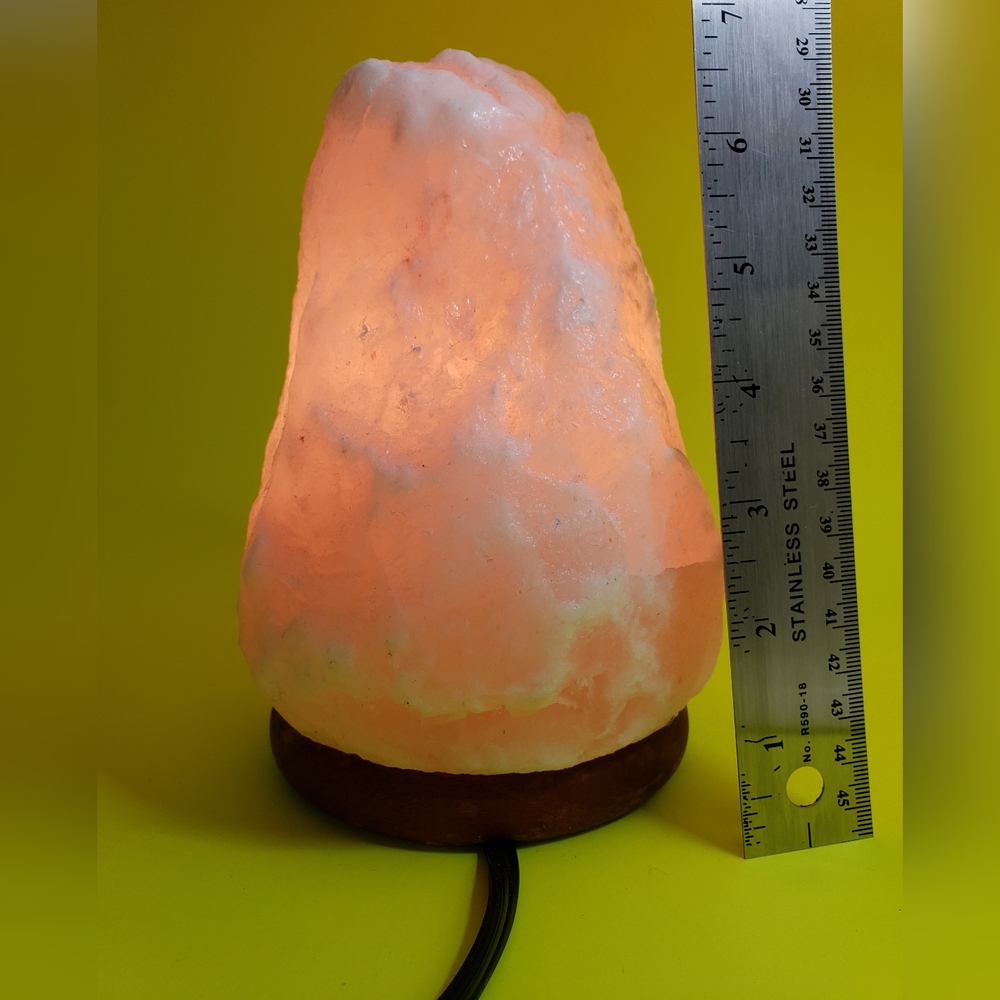 Pink Himalayan 7" Salt Lamp with Three Brand New Bulbs